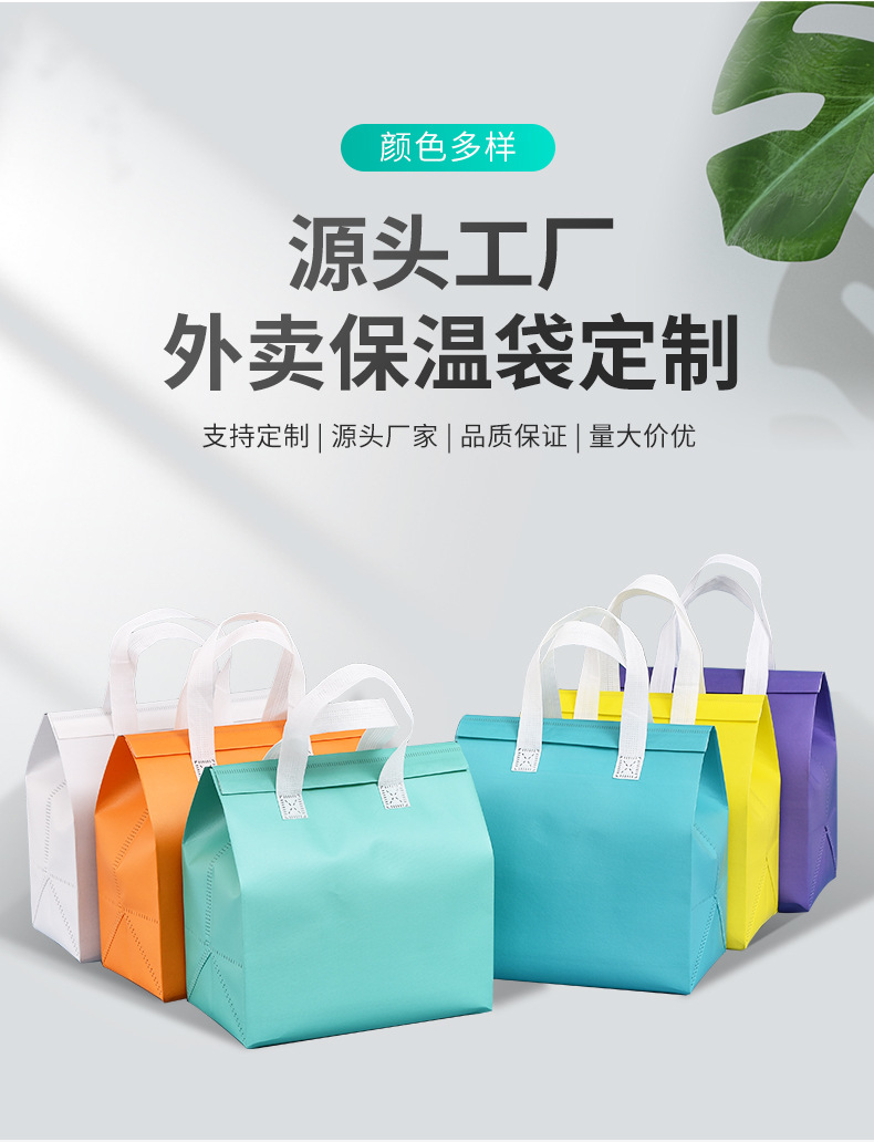 泸州市无纺布保温袋外卖袋